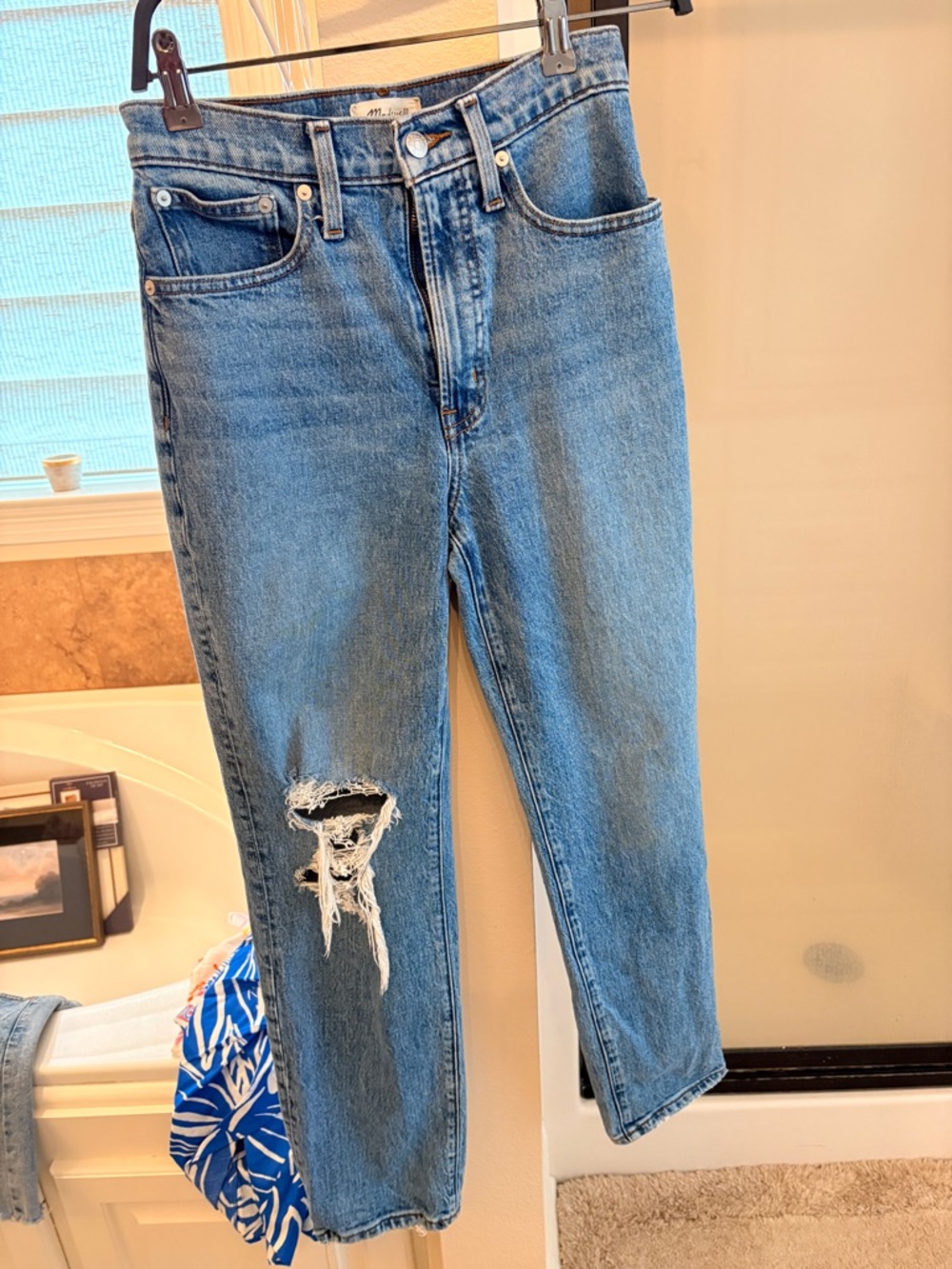 Madewell Light Wash High-Rise Straight Leg Women’s Jeans